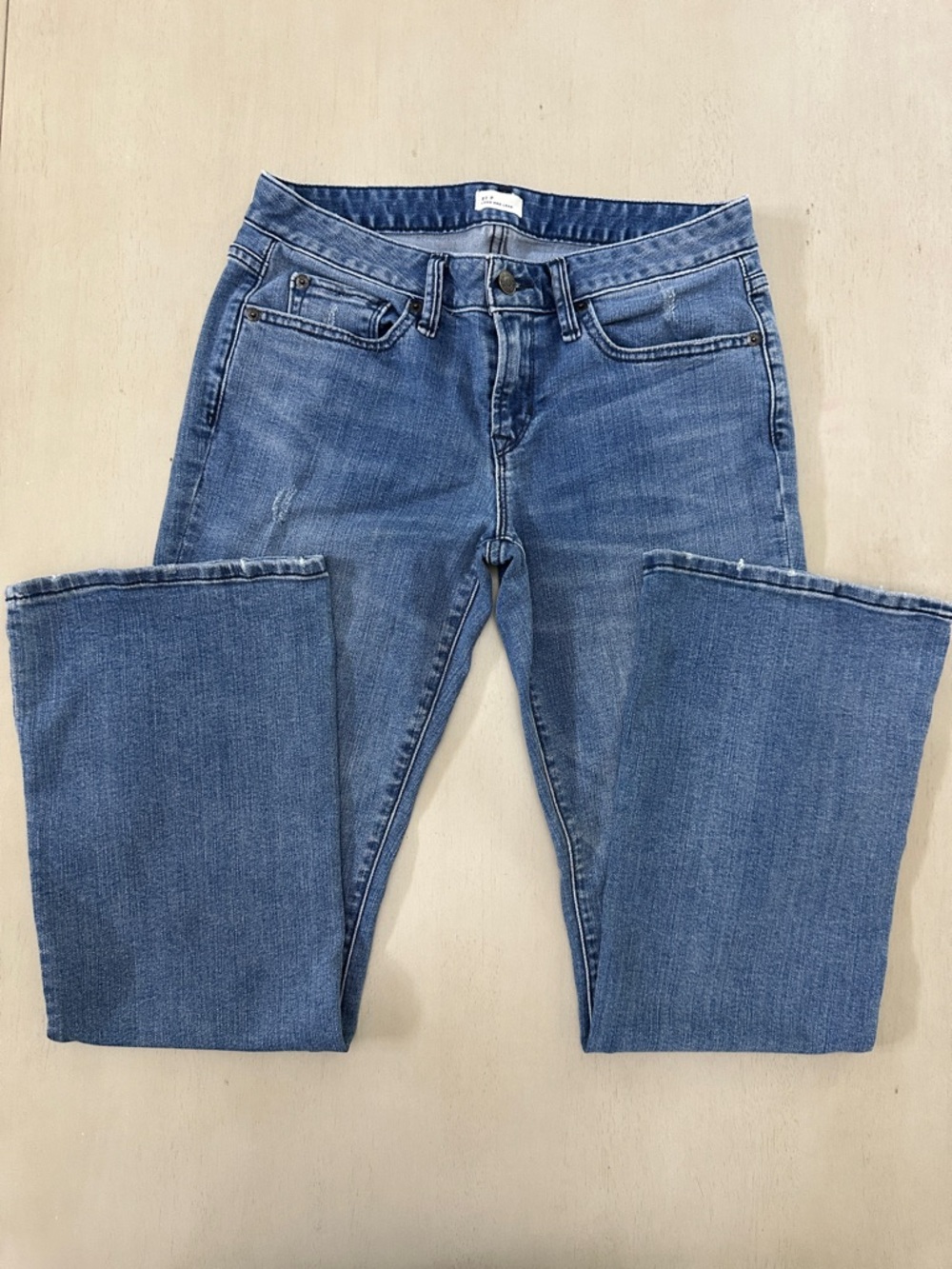 Gap Long And Lean Dark Indigo Bootleg Jeans - size 27 petite